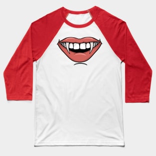 Smiling Fangs Baseball T-Shirt